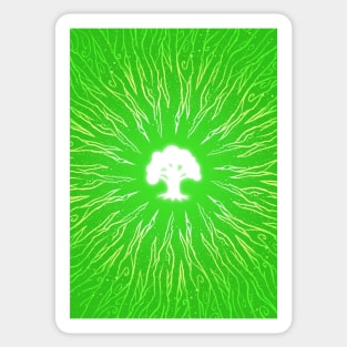 Minimalist Mana Forest Sticker